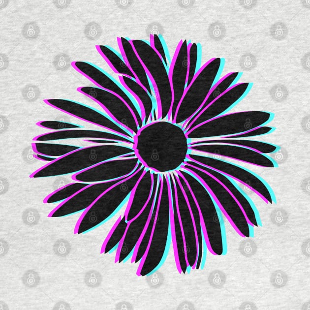 Daisy Flower glitch 3d by GeekCastle